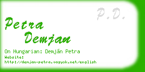 petra demjan business card