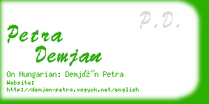 petra demjan business card